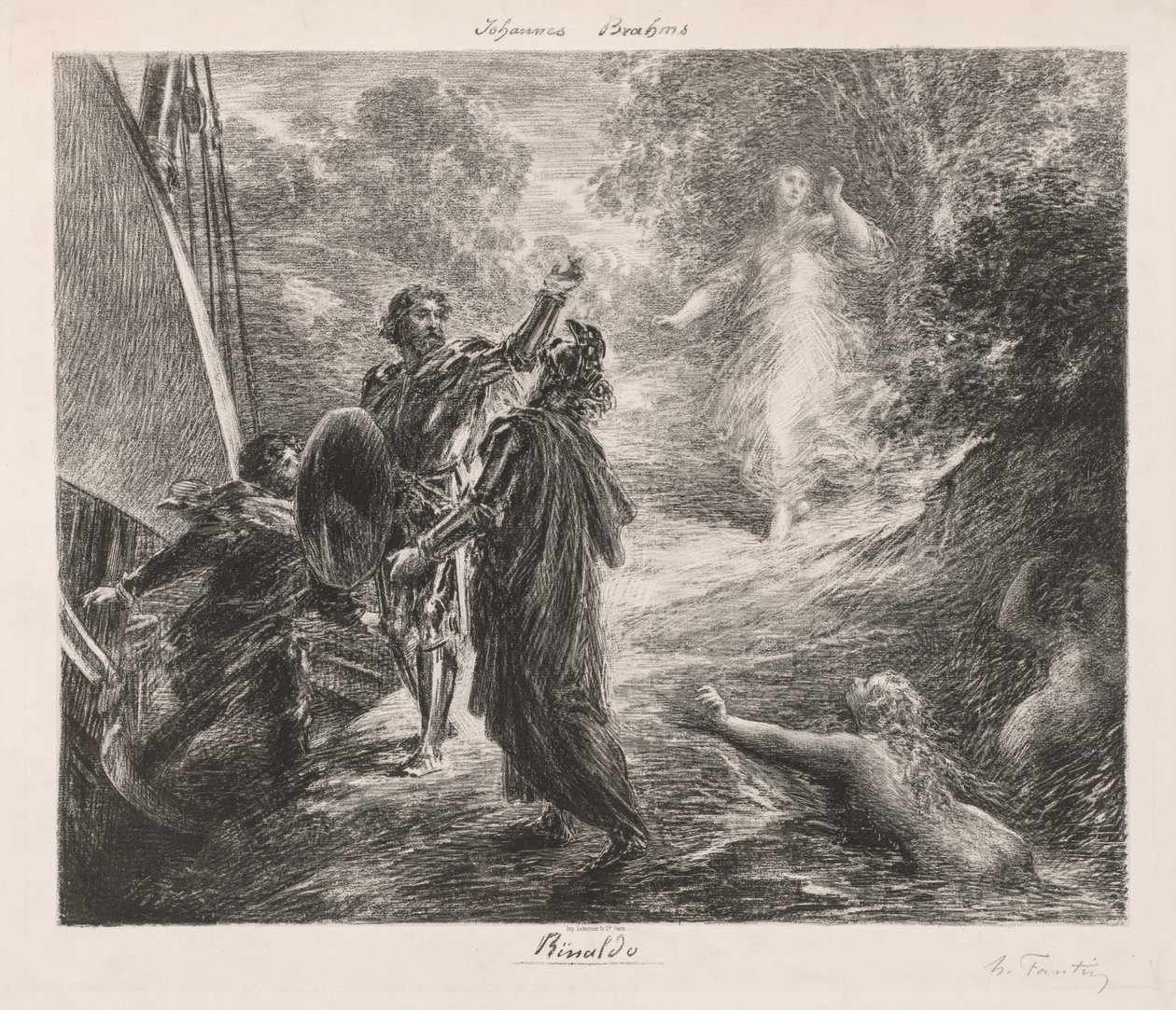 Rinaldo door Ignace Henri Jean Fantin Latour