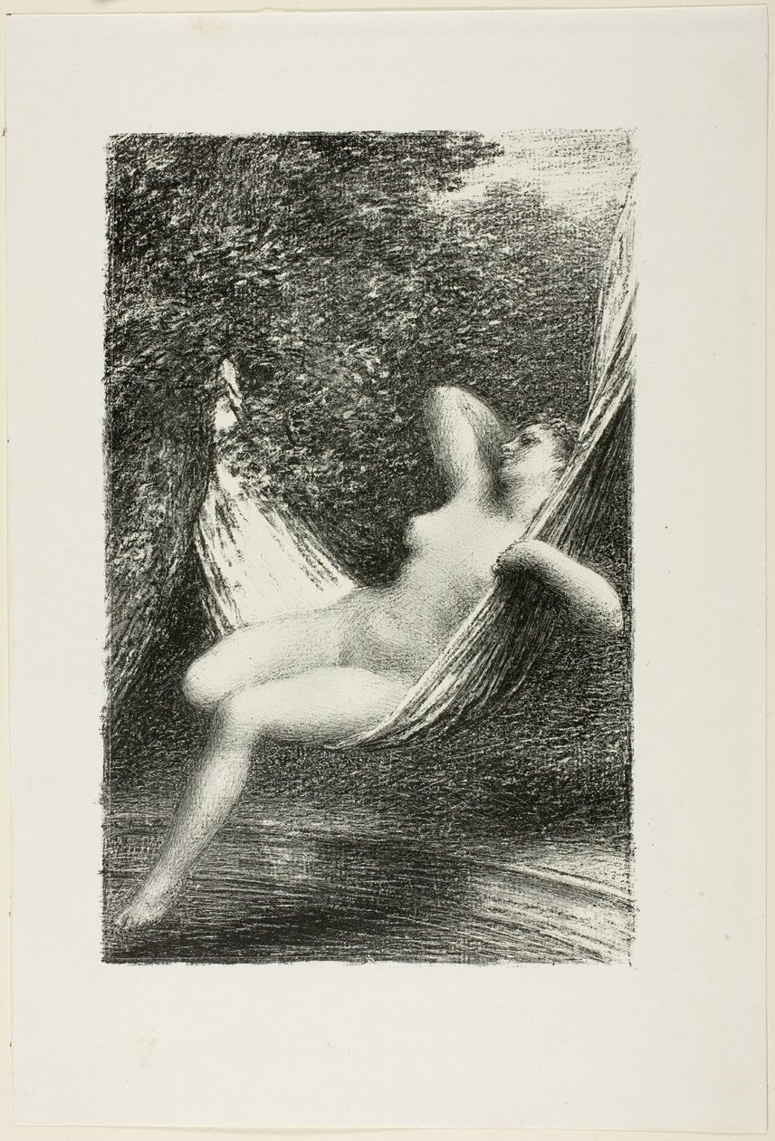 Sara de badende door Ignace Henri Jean Fantin Latour