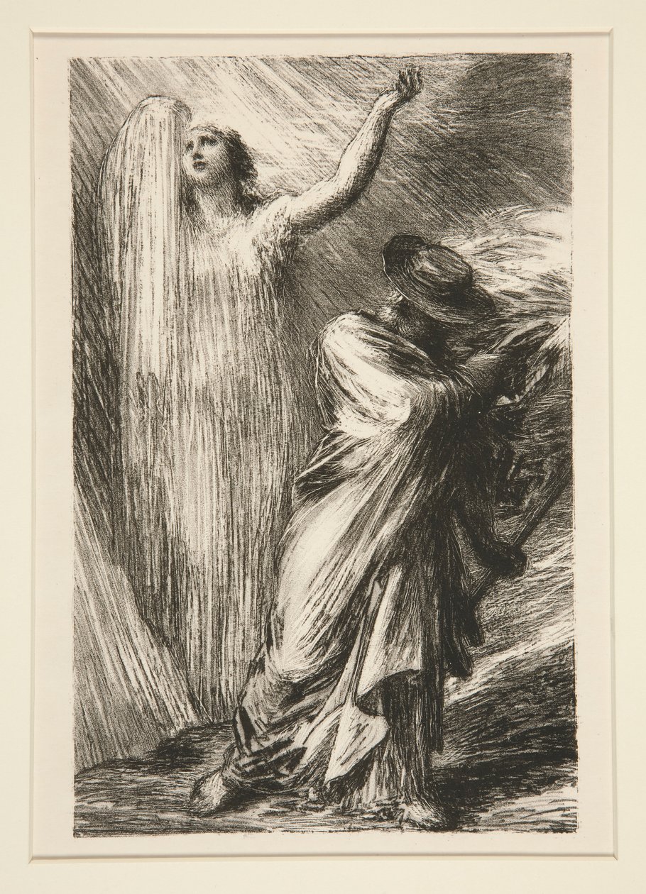 Siegfried: acte II door Ignace Henri Jean Fantin Latour