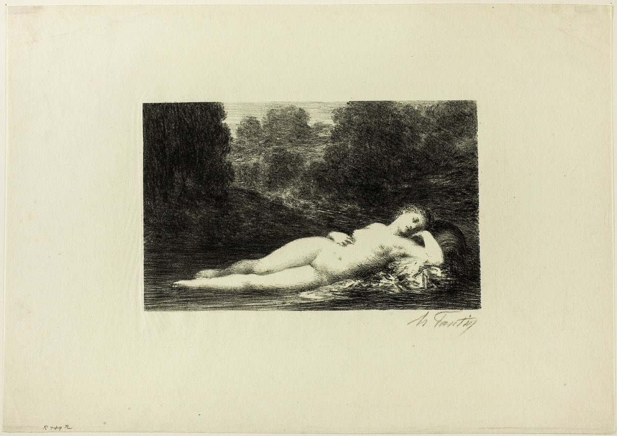 Stil Water door Ignace Henri Jean Fantin Latour