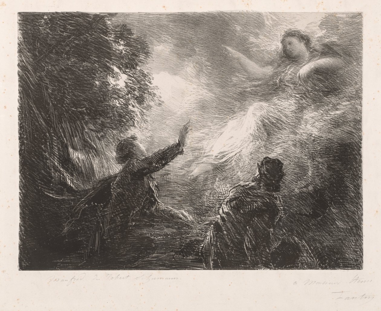 De fee van de Alpen door Ignace Henri Jean Fantin Latour