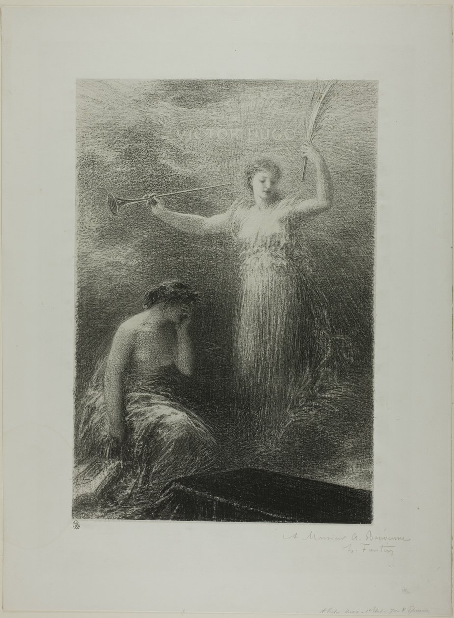 Aan Victor Hugo door Ignace Henri Jean Fantin Latour