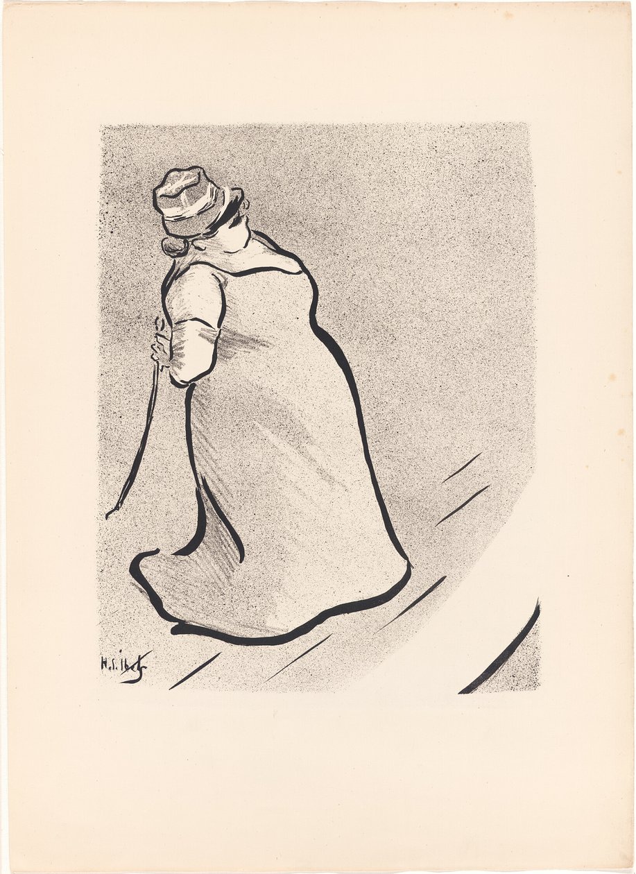 Jeanne Bloch, van Le Café-Concert door Henri Gabriel Ibels