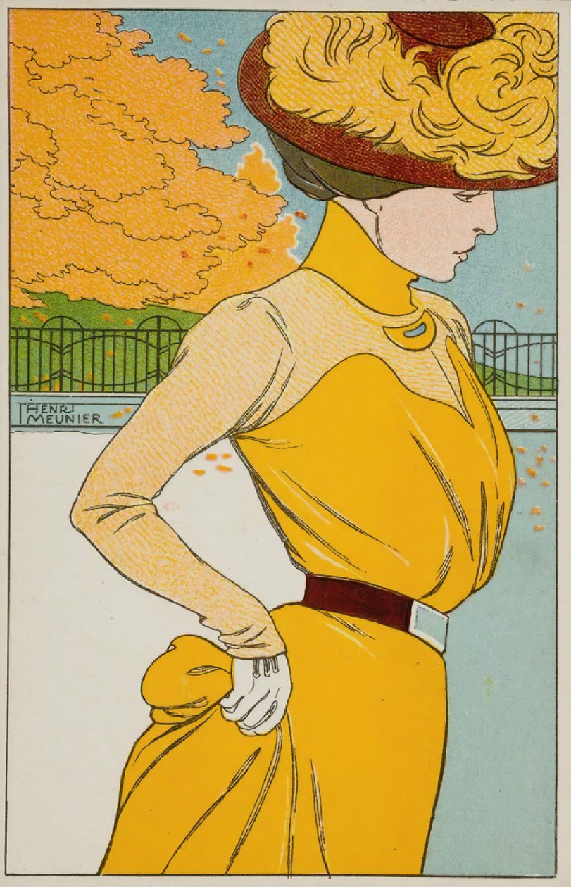 Een wandeling maken, 1900 door Henri Georges Meunier