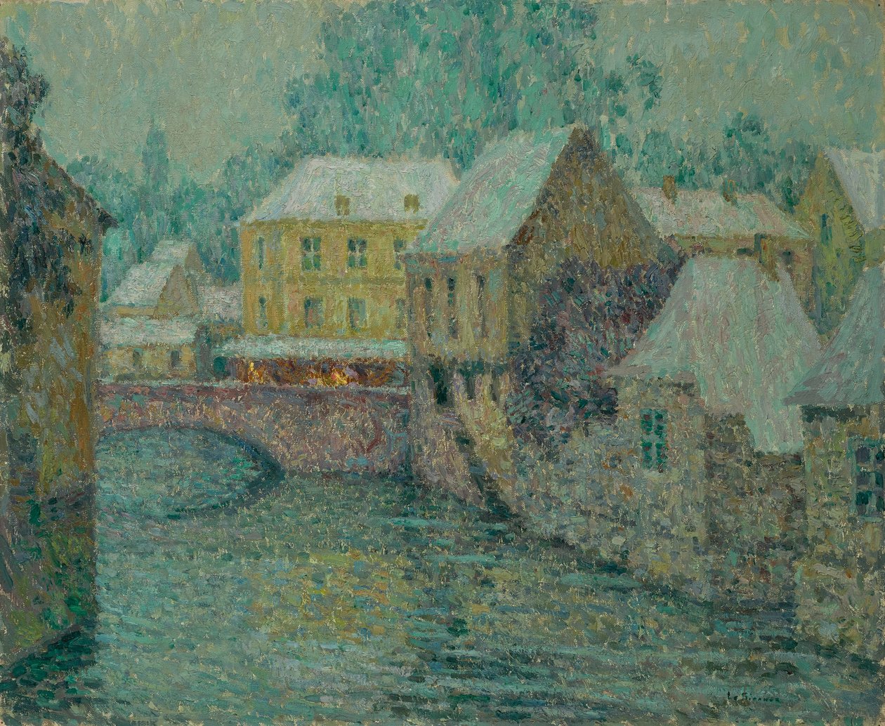 Neige Sneeuw, 1917 door Henri Le Sidaner