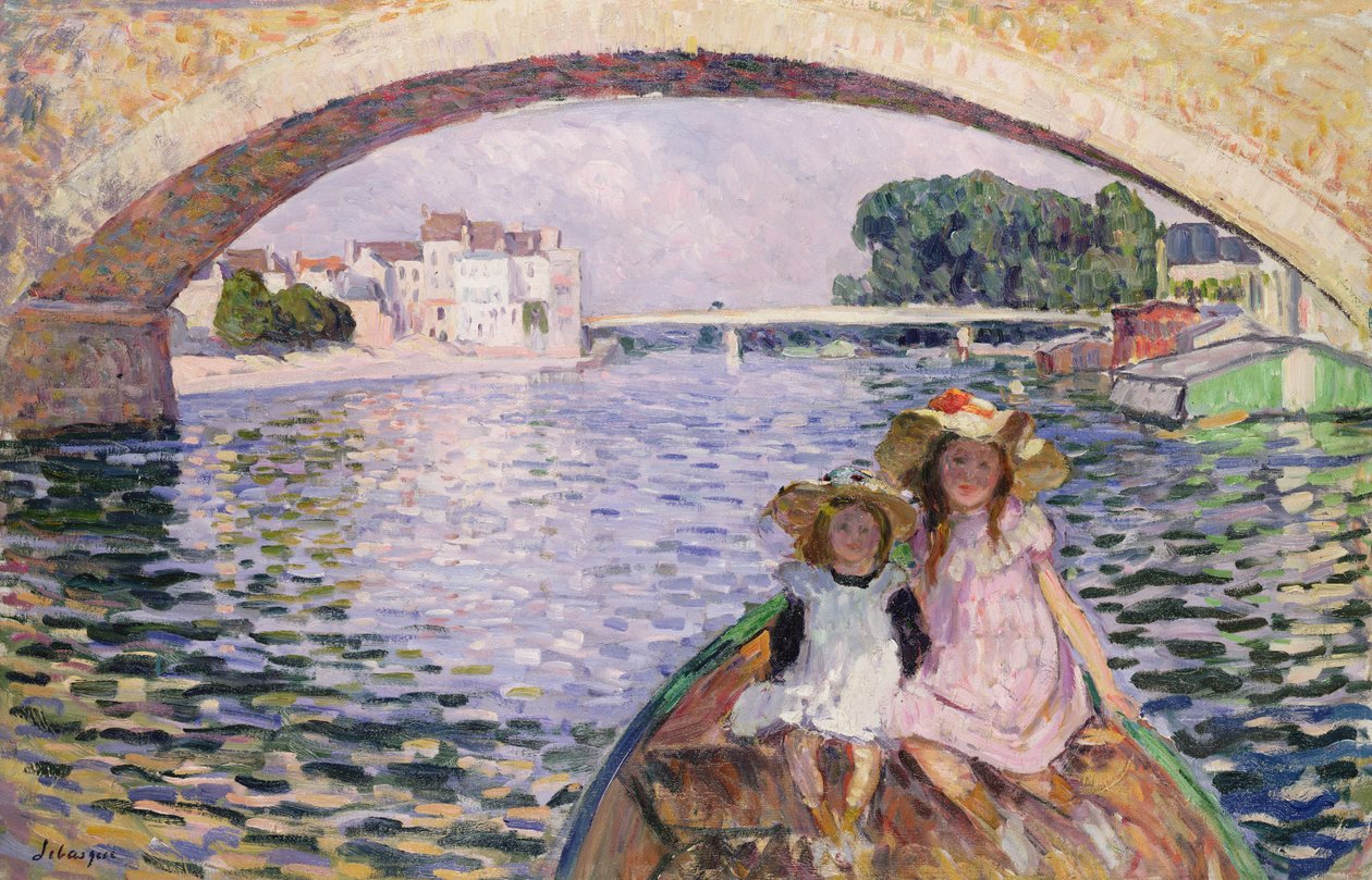 In de Boot, 1903 door Henri Lebasque