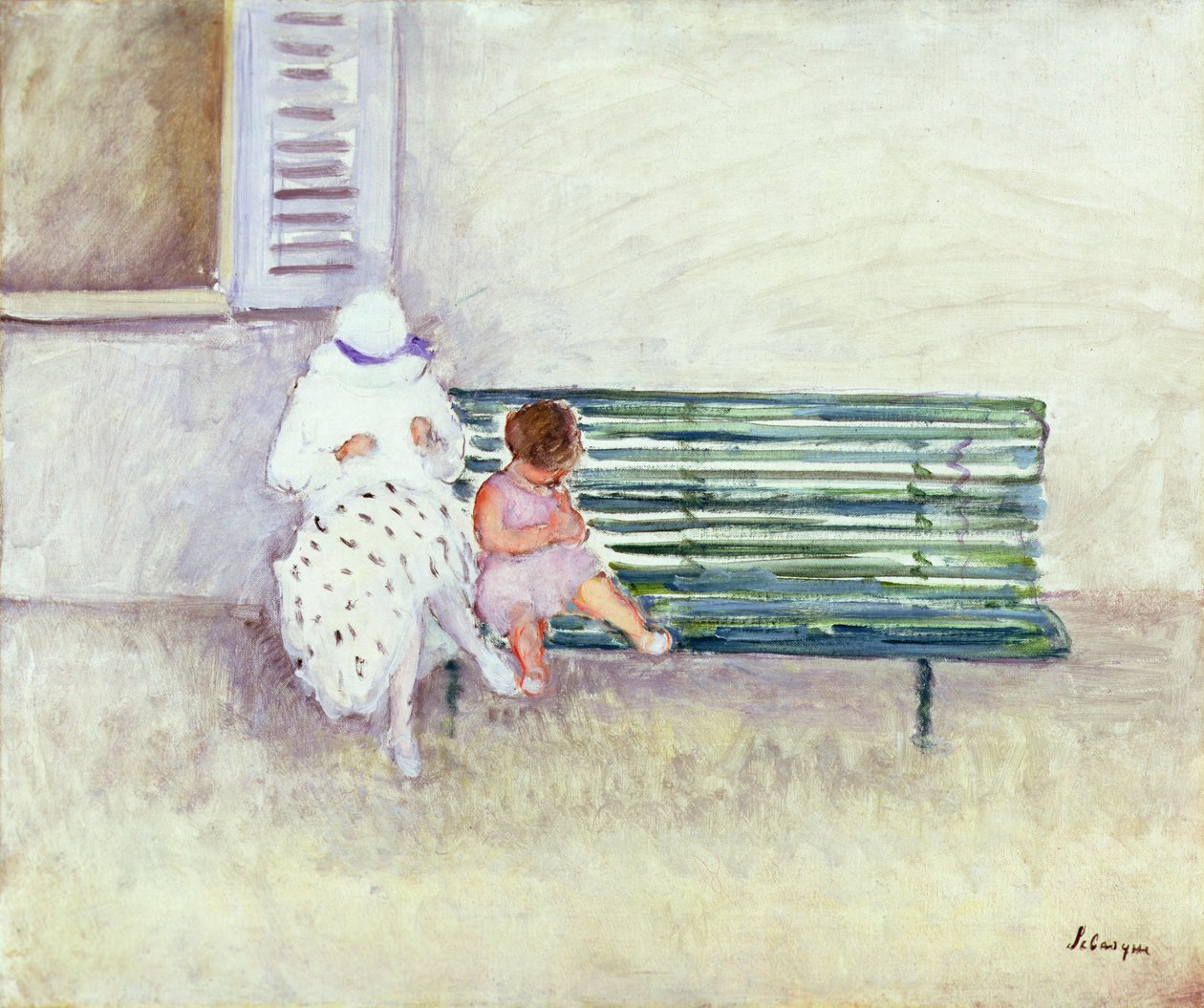Op de bank door Henri Lebasque