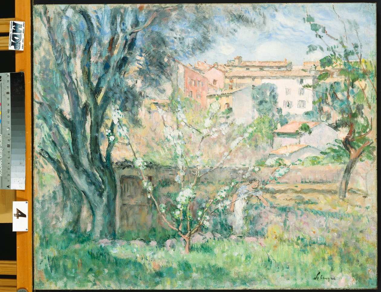 De tuin van de kunstenaar in Cannet, 1931 door Henri Lebasque