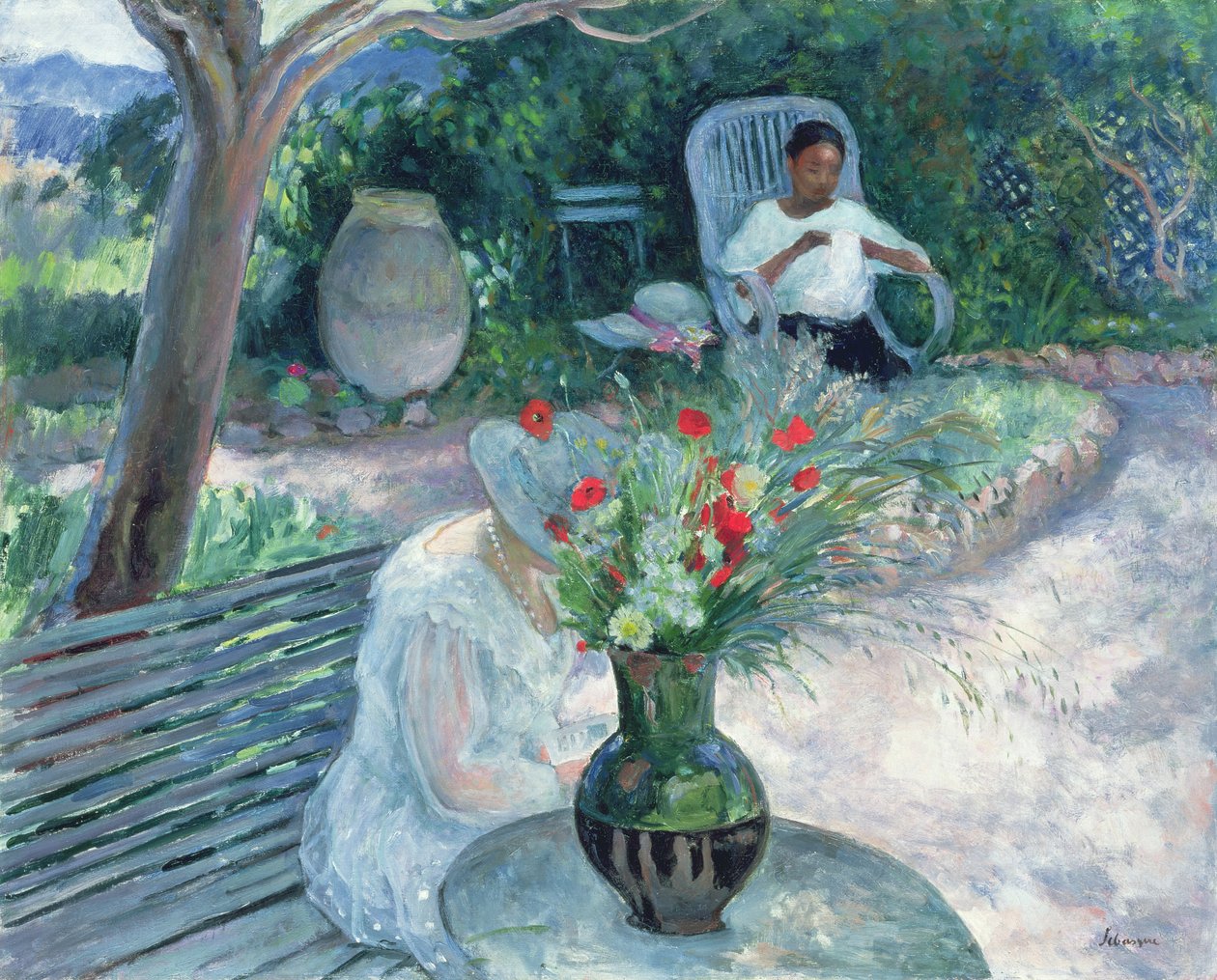 De tuin van Pradet, ca. 1923 door Henri Lebasque