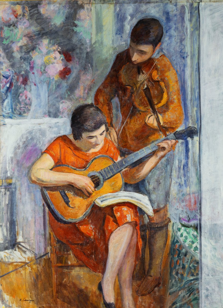 De Muzikanten, c.1930 door Henri Lebasque