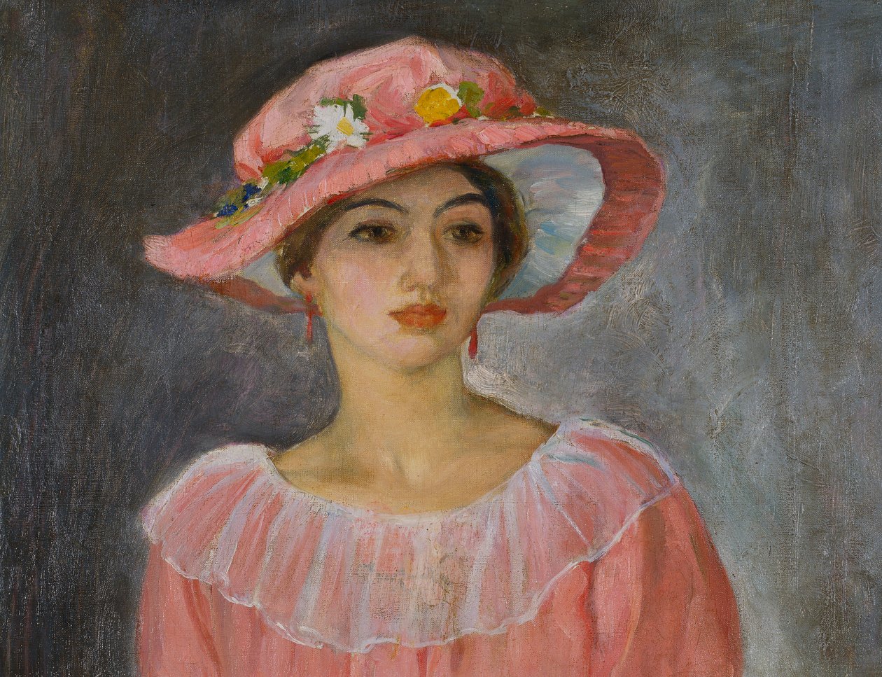 De Roze Hoed door Henri Lebasque