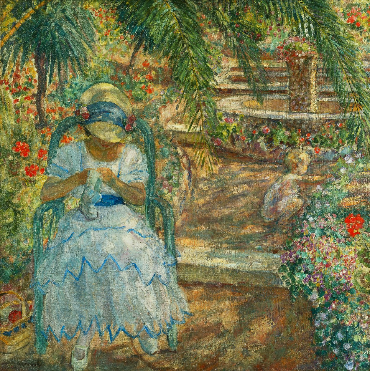 Onder de palmbomen door Henri Lebasque