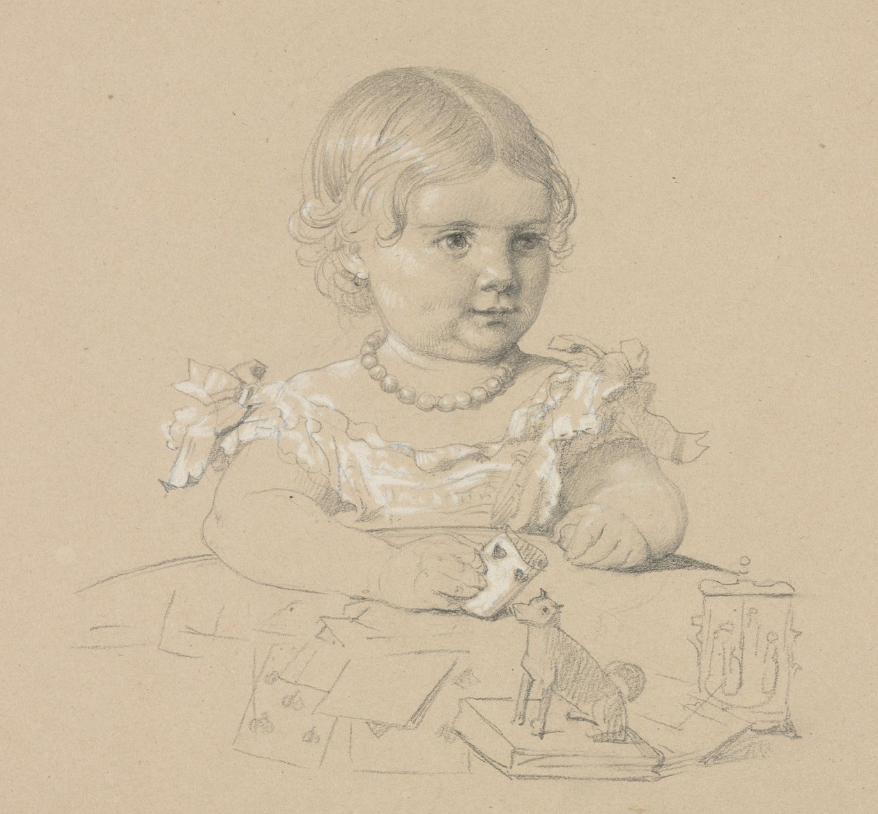 Portret van een Kind door Henri Lehmann
