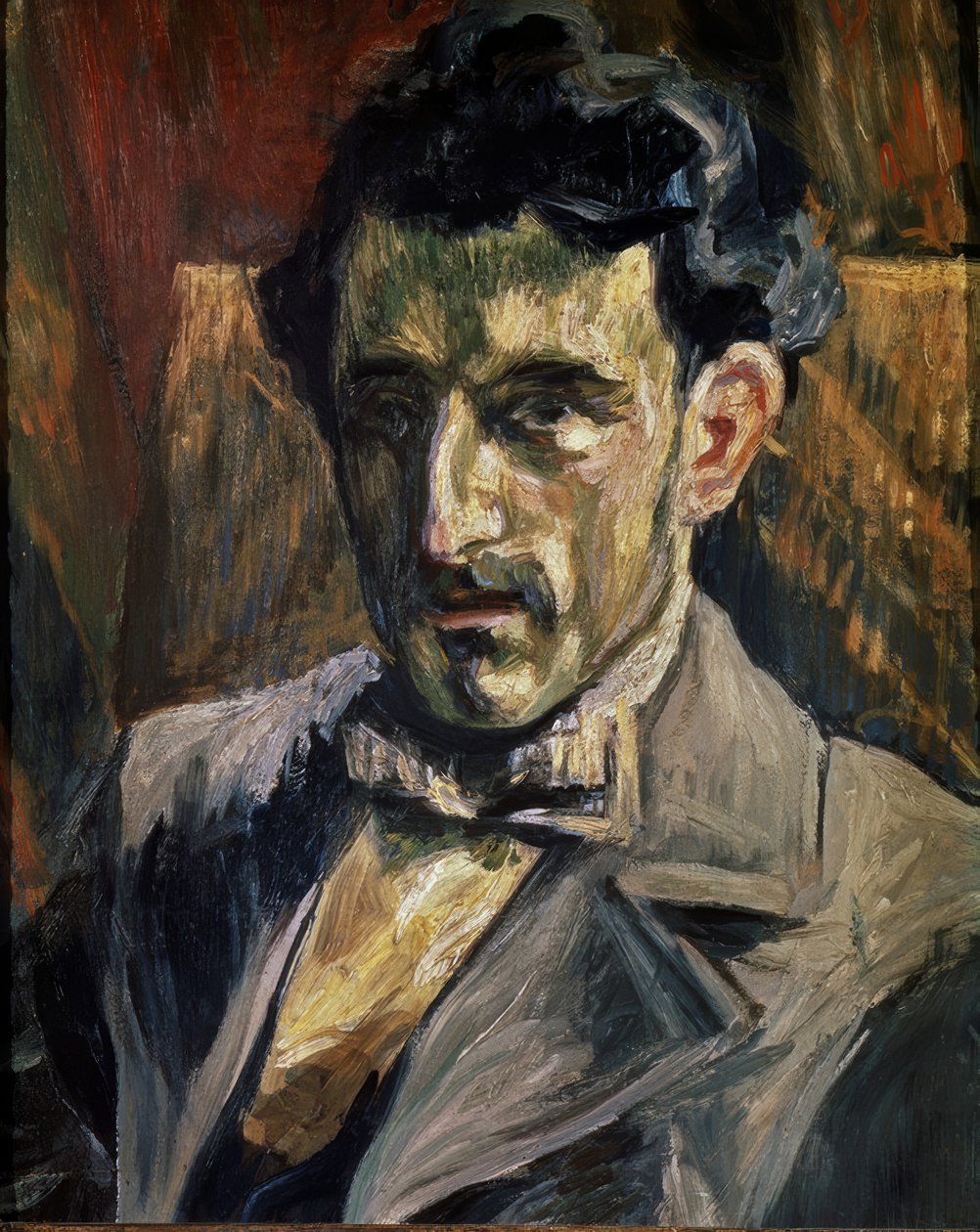 Portret Maurice Ravel door Henri Manguin