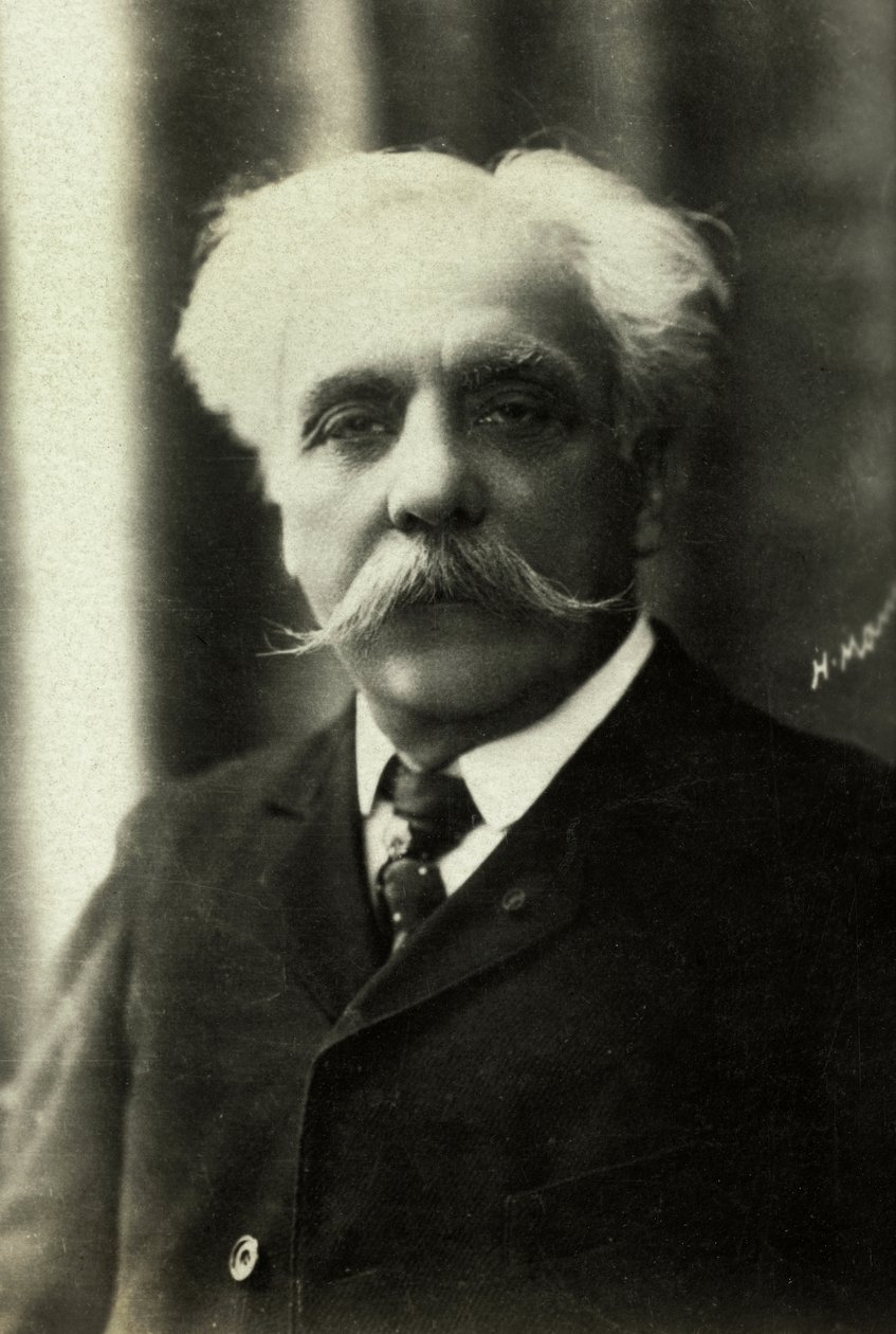 Portret van Gabriel Faure (foto) door Henri Manuel