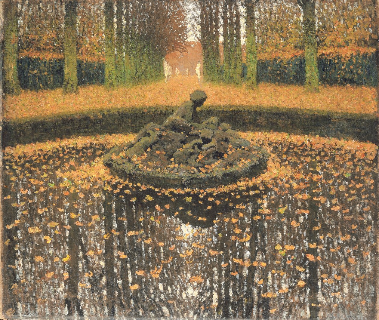 Le bassin de la Reine, Versailles, ca. 1920 door Henri Martin