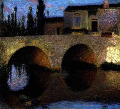 De oude brug door Henri Martin