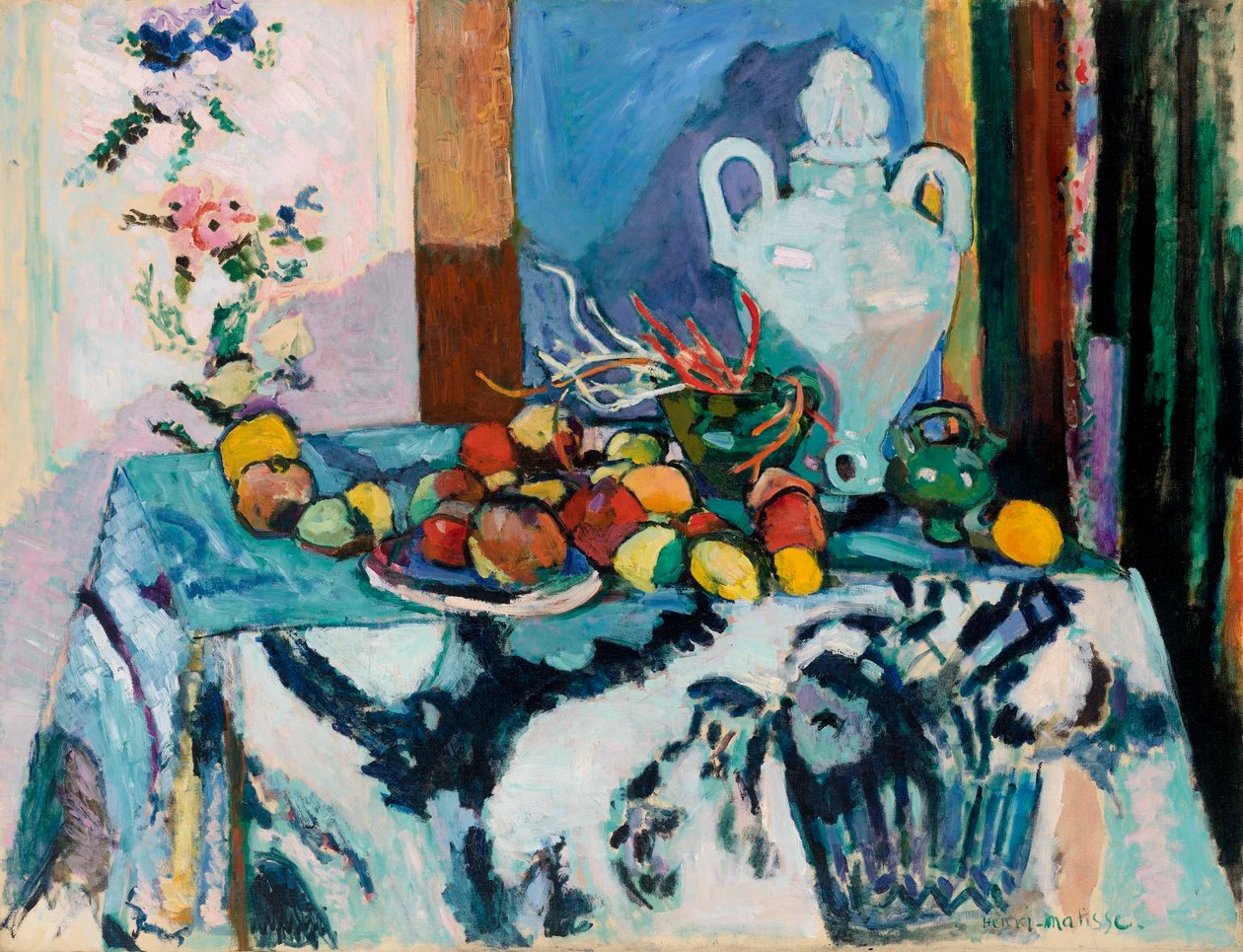 Blauw stilleven (Nature morte bleue) door Henri Matisse