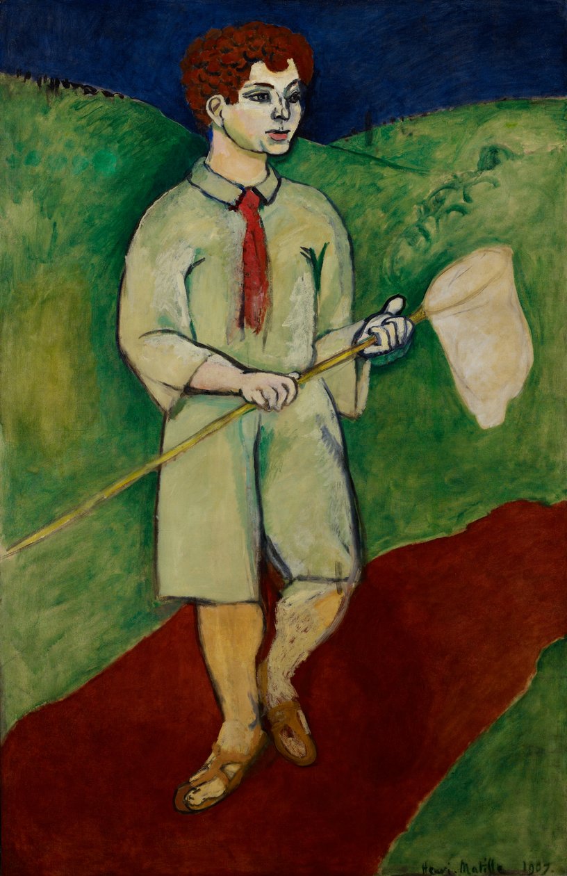 Jongen met een vlindernet door Henri Matisse