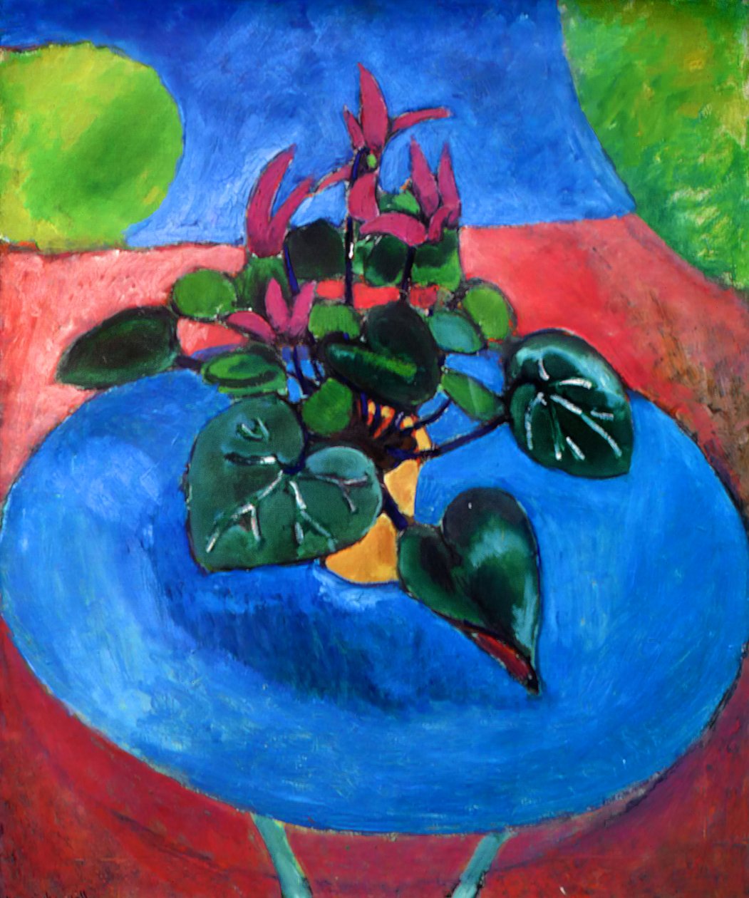 Paarse cyclaam door Henri Matisse