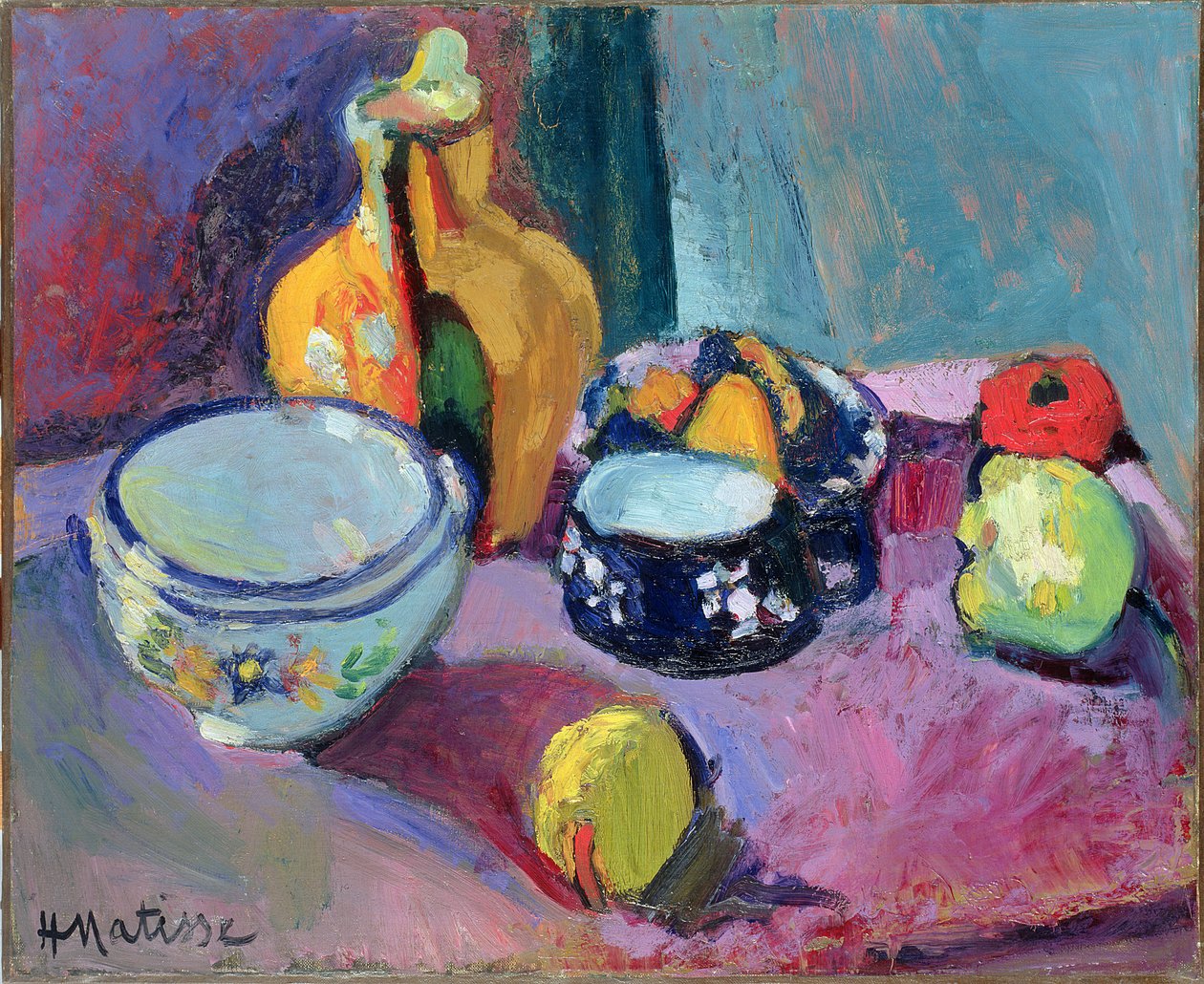 Gerechten en fruit door Henri Matisse