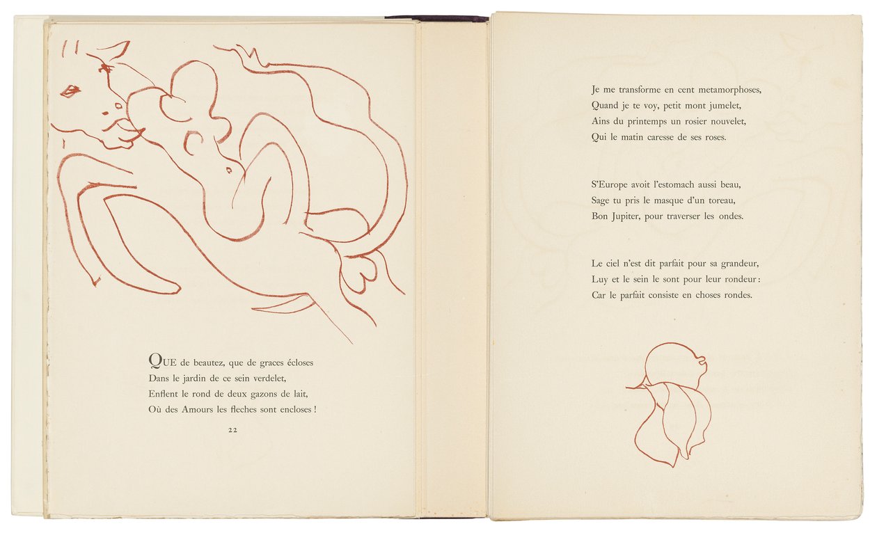 Een selectie uit de Amours van Ronsard door Henri Matisse