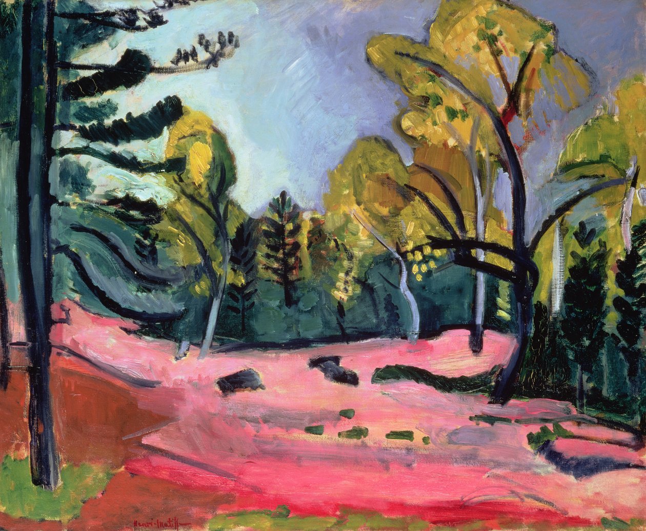 Bos van Fontainebleau door Henri Matisse