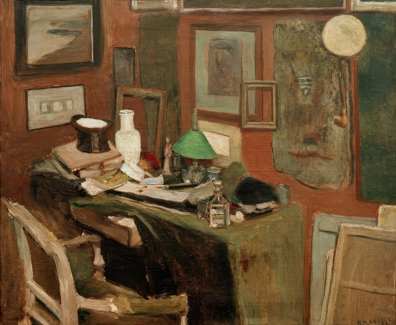 Interieur met hoge hoed door Henri Matisse