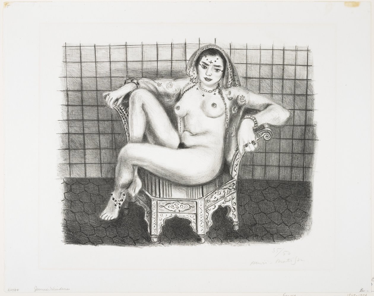 Jonge Hindoestaanse Odaliske door Henri Matisse