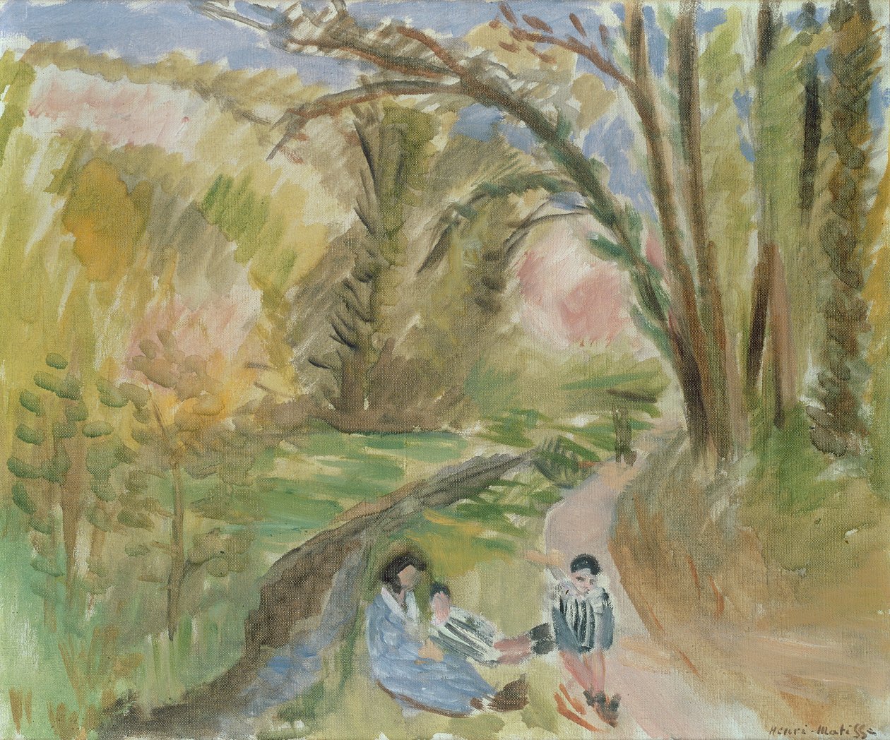 Landschap, Zuid-Frankrijk (schilderij) door Henri Matisse