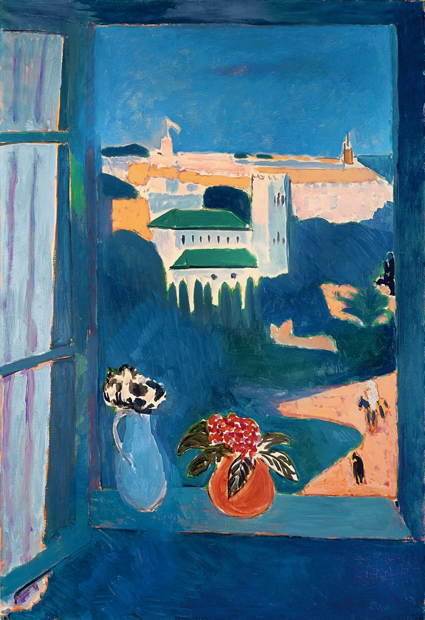 Landschap gezien vanuit een raam door Henri Matisse