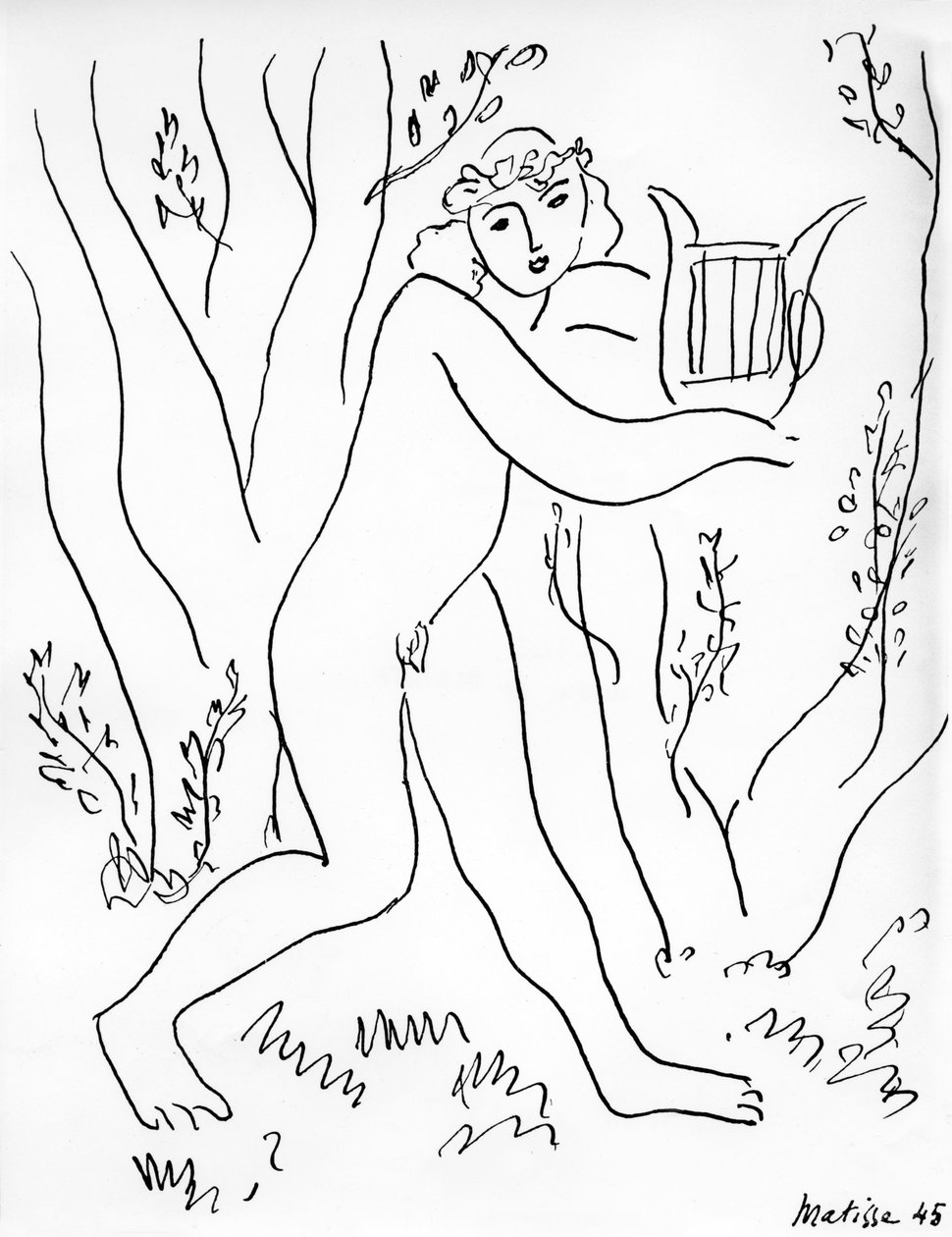 Orpheus en zijn lier door Henri Matisse