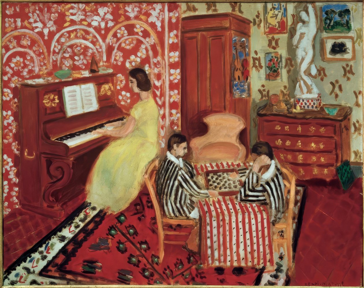 Pianist en speelsters door Henri Matisse