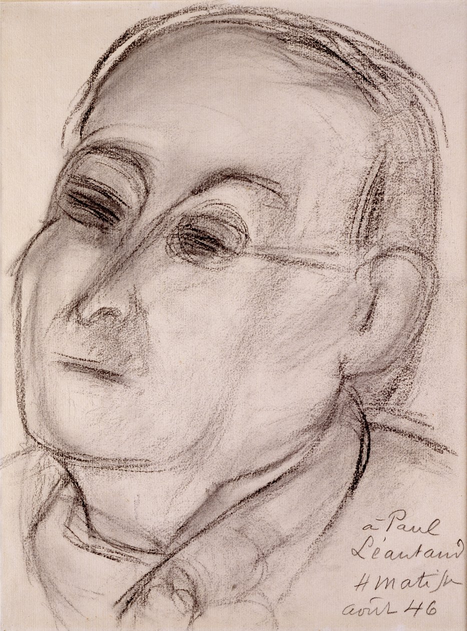Portret van Paul Leautaud (1872-1956) door Henri Matisse