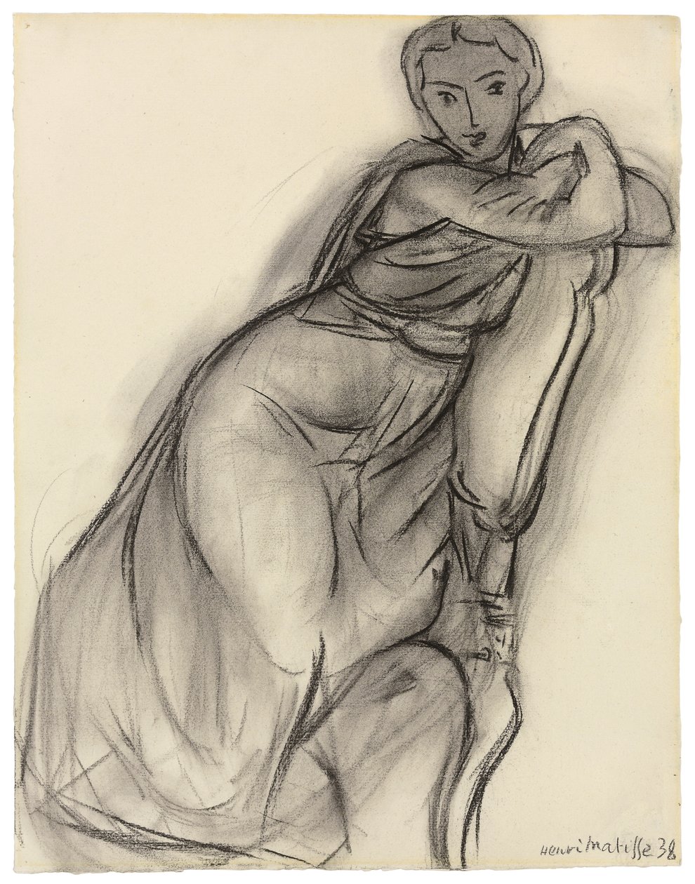 Zittende vrouw door Henri Matisse