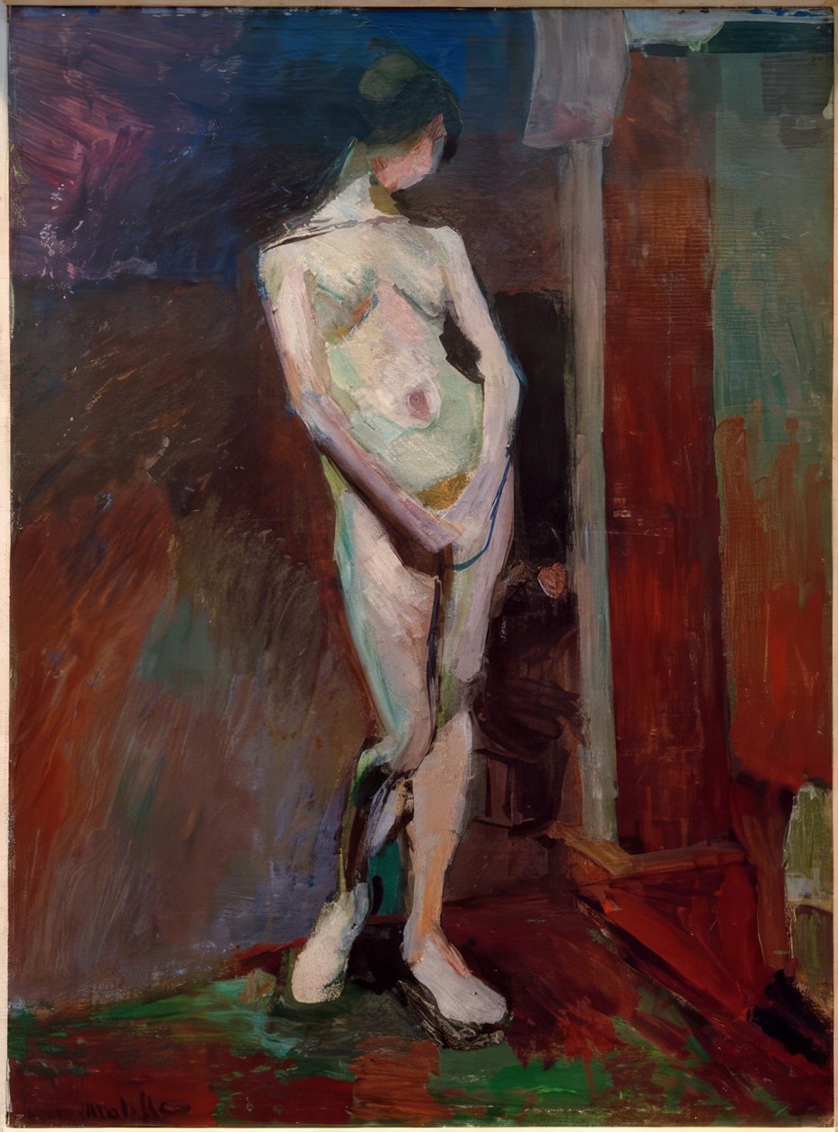 Staand model (Academie in Blauw) door Henri Matisse