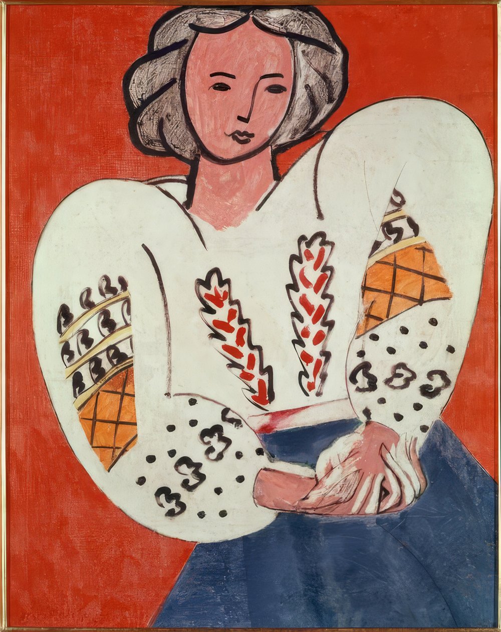 De Roemeense blouse door Henri Matisse
