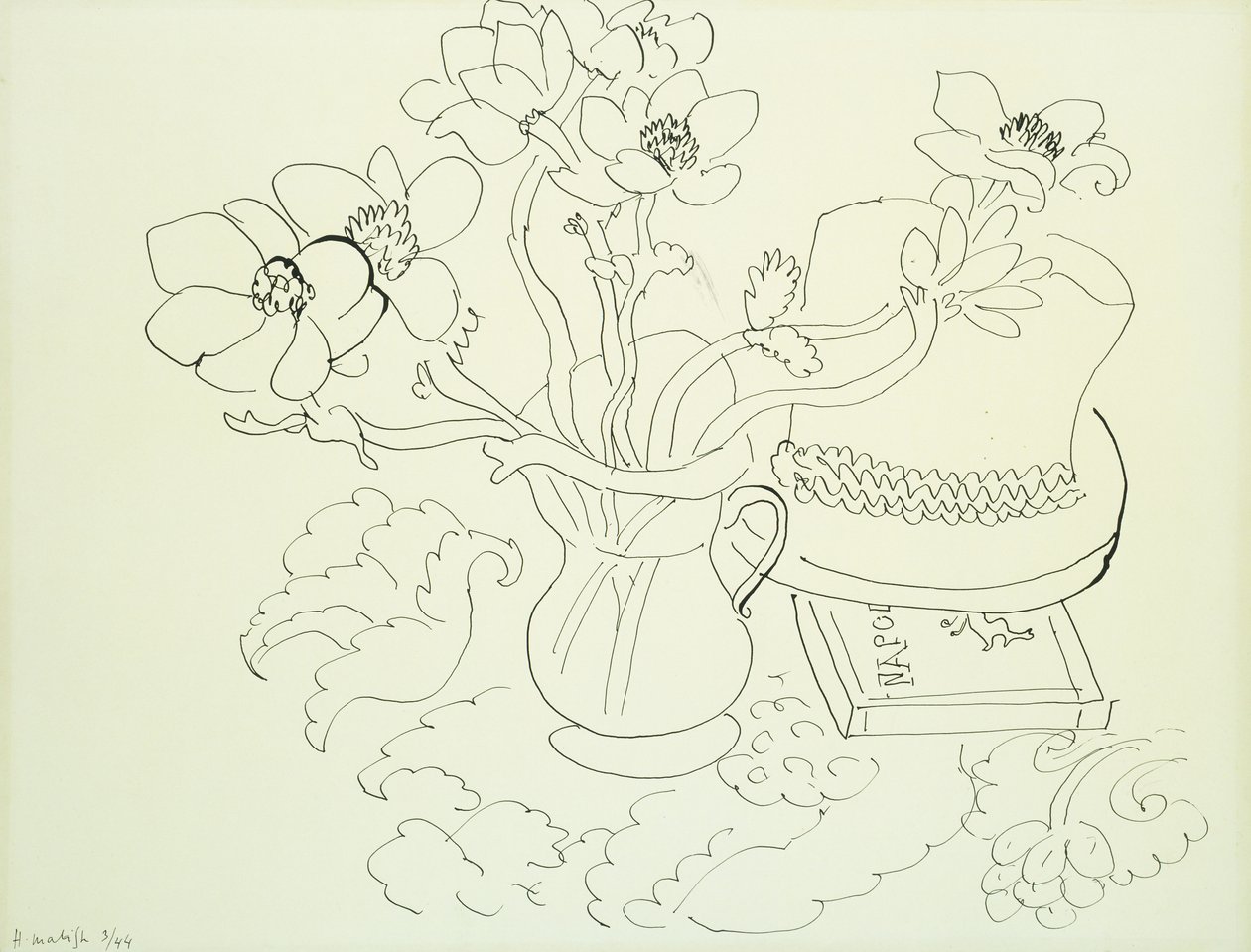 Anemoon vaas door Henri Matisse