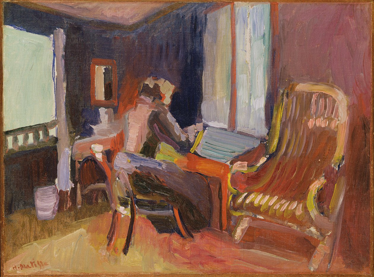 Vrouw in een interieur door Henri Matisse