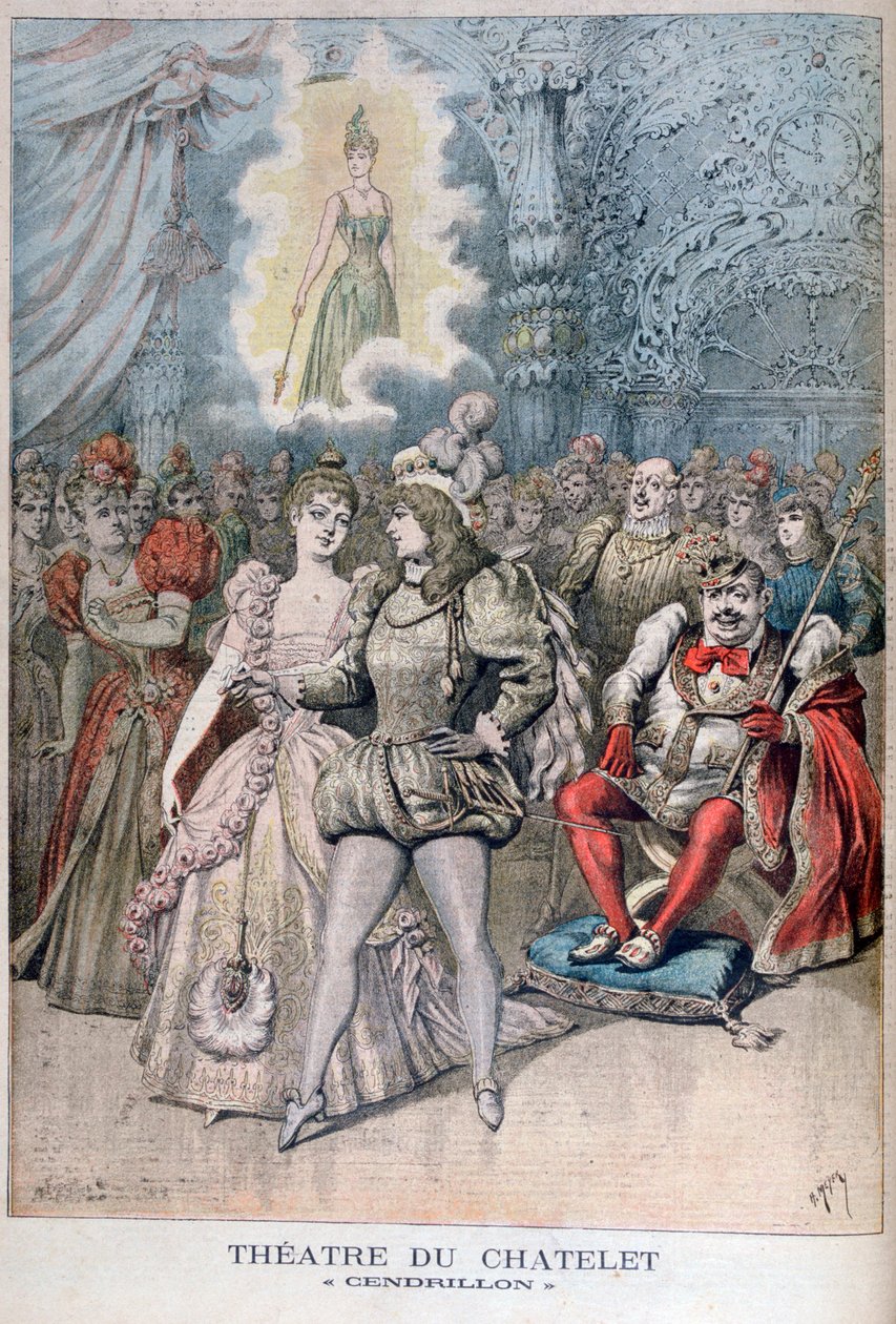 Assepoester, Théâtre du Châtelet, Parijs, 1895 door Henri Meyer