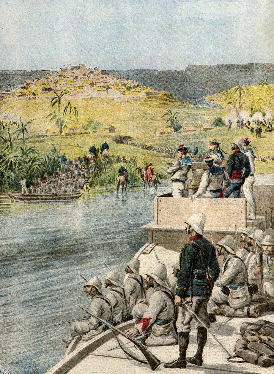 Expeditie in Madagaskar,1895 (Illustratie) door Henri Meyer