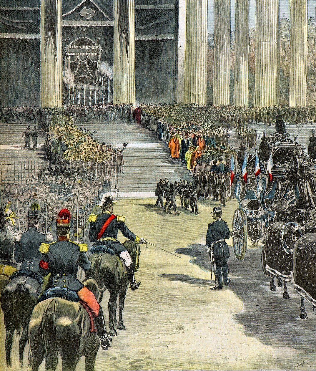 De begrafenis van Marechal de Mac Mahon door Henri Meyer