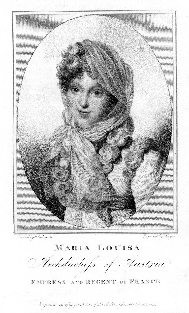 Maria Louisa, Aartshertogin van Oostenrijk, 1813 door Henri Meyer