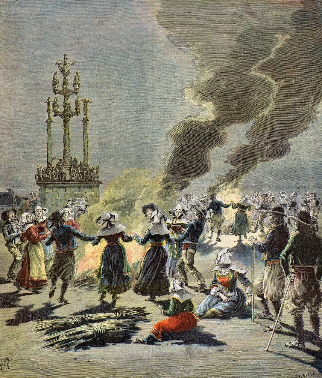 Sint-Jansvuur in Bretagne door Henri Meyer