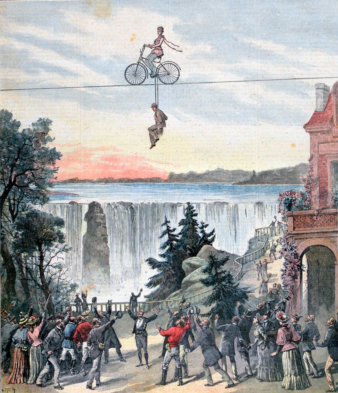 Théâtre de la Gaîté, Niagara Falls, 1892 door Henri Meyer