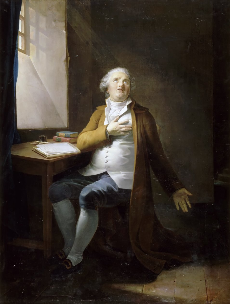 Lodewijk XVI in de Tempel door Henri Pierre Danloux