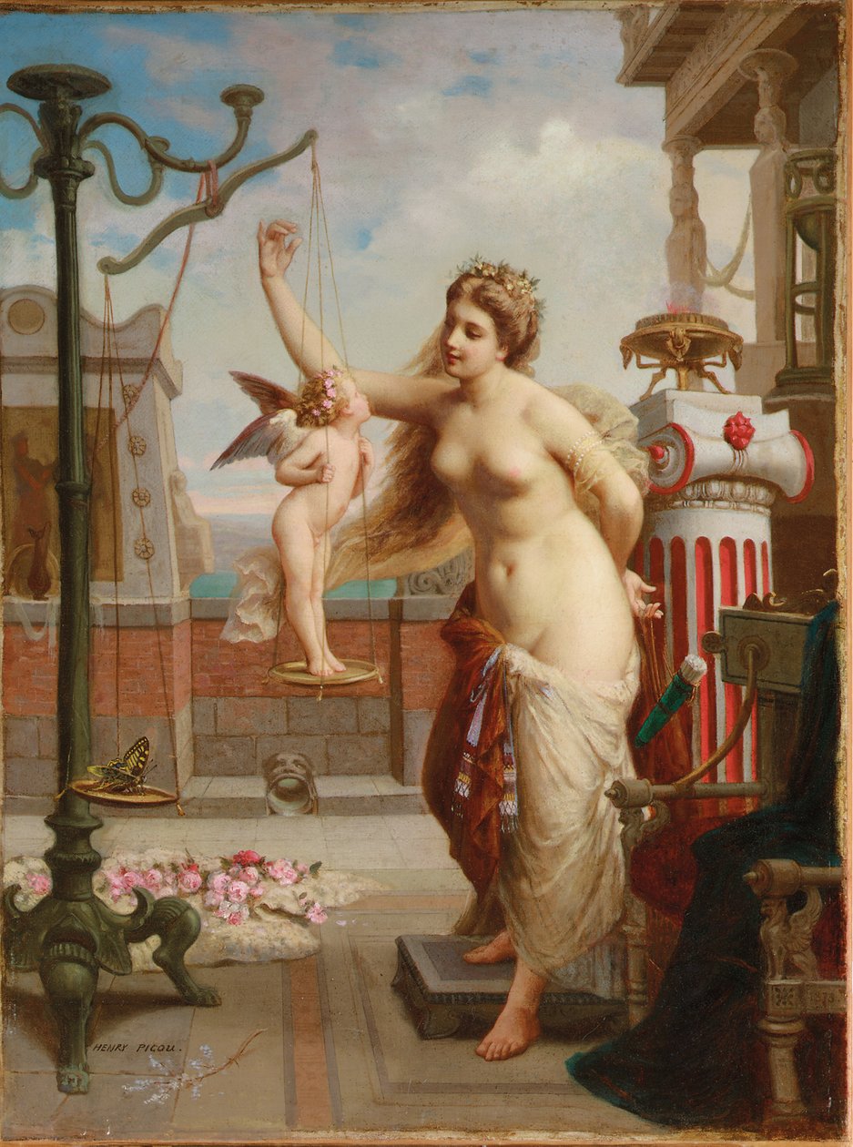 Cupidon Wegen door Henri Pierre Picou