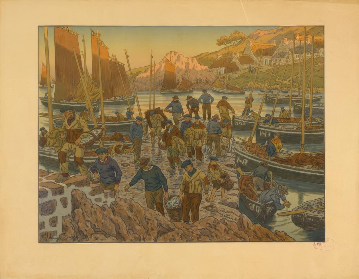 De Haven door Henri Rivière