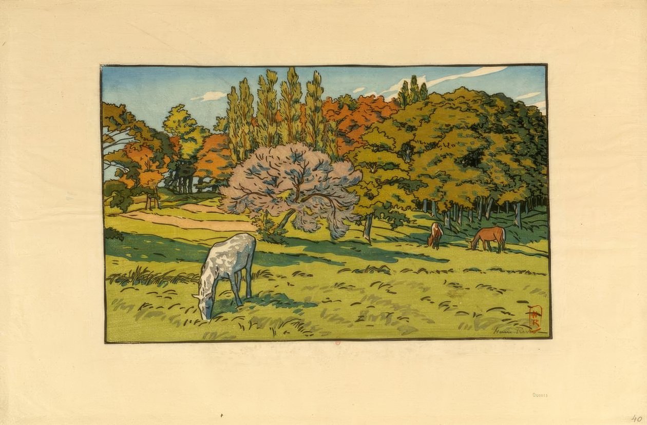 Klein bos bij de Béret (Douarnenez) door Henri Rivière