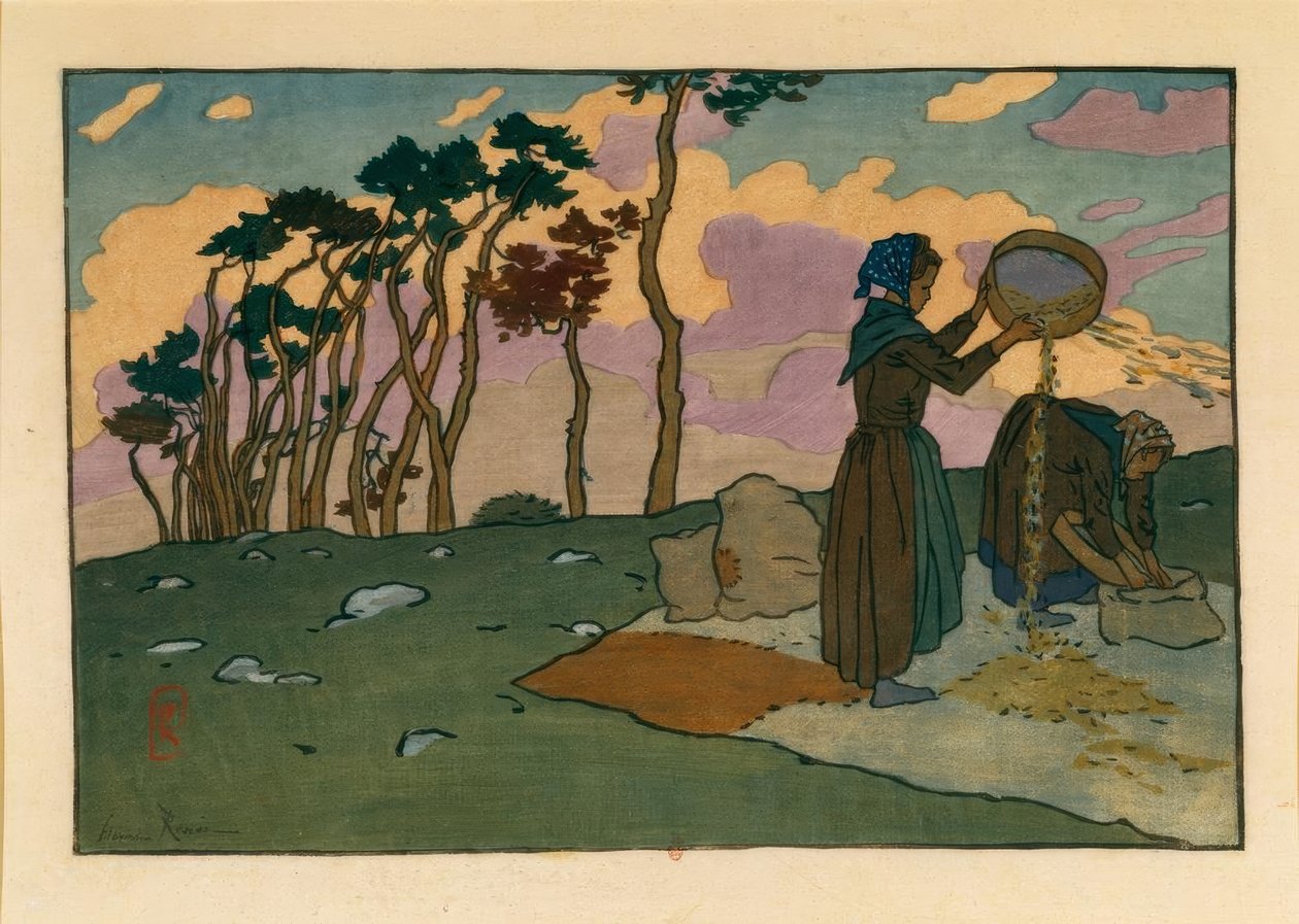 Vanneuses (Loguivy) door Henri Rivière